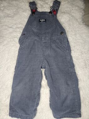 OshKosh B'gosh Blue Corduroy Lined Overalls 9M🩷